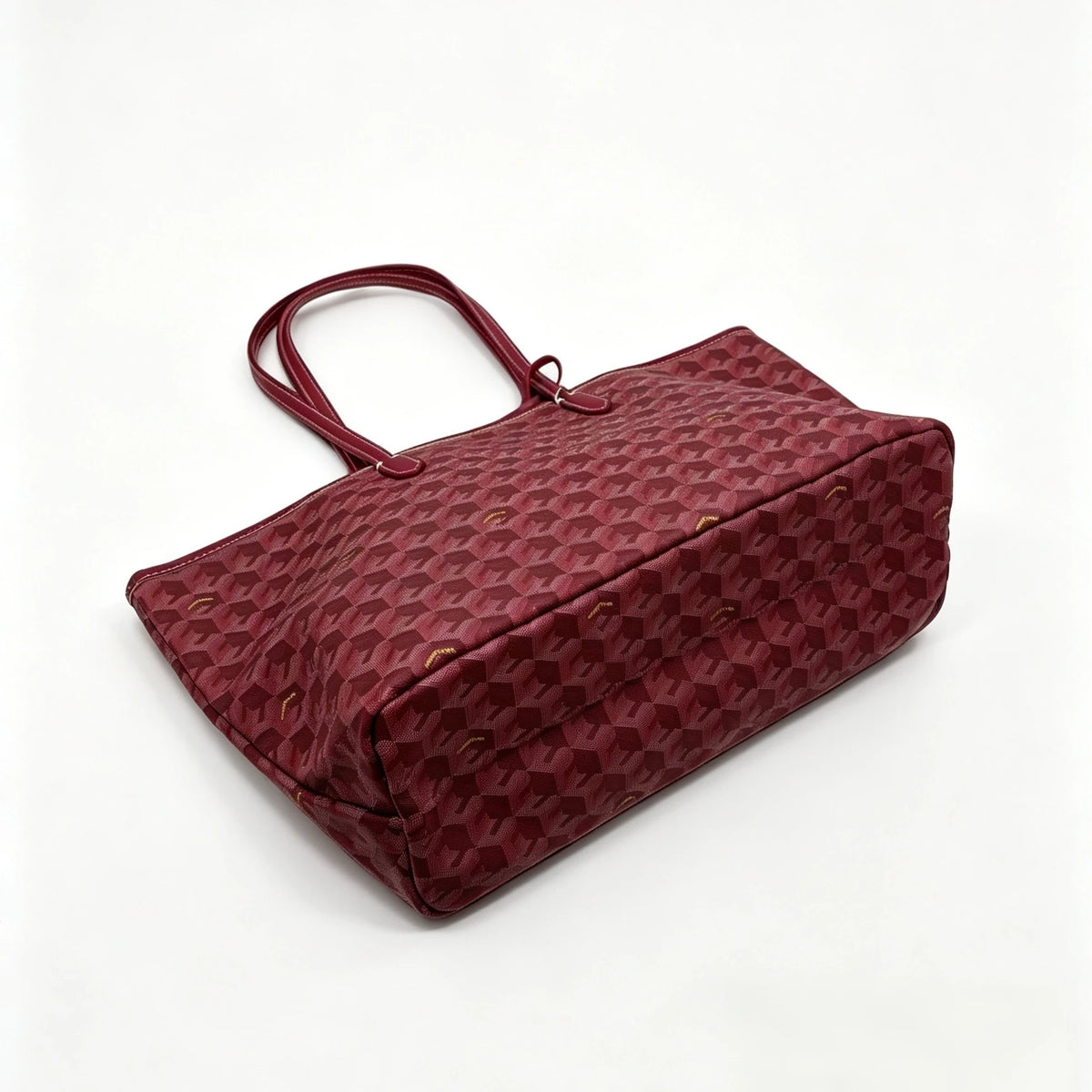 Sac ordinateur femme cabas imprimé géométrique et sa pochette