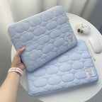 Pochette ordinateur femme matelassée nuage, de 11 à 16 pouces