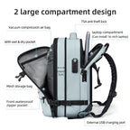 Sac à dos ordinateur 16 pouces de voyage, compression sous vide