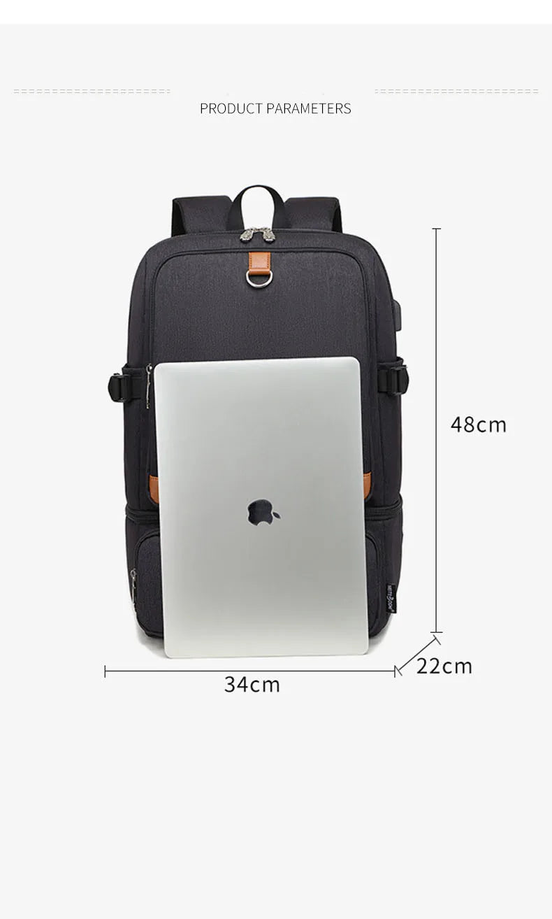 Sac à dos ordinateur avec compartiment repas isotherme et port USB