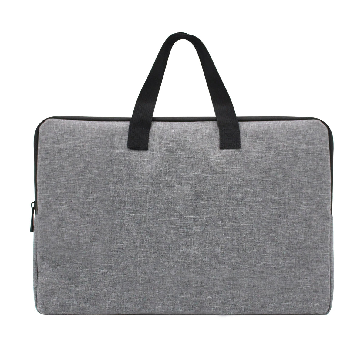 Une pochette ordinateur en nylon gris chiné