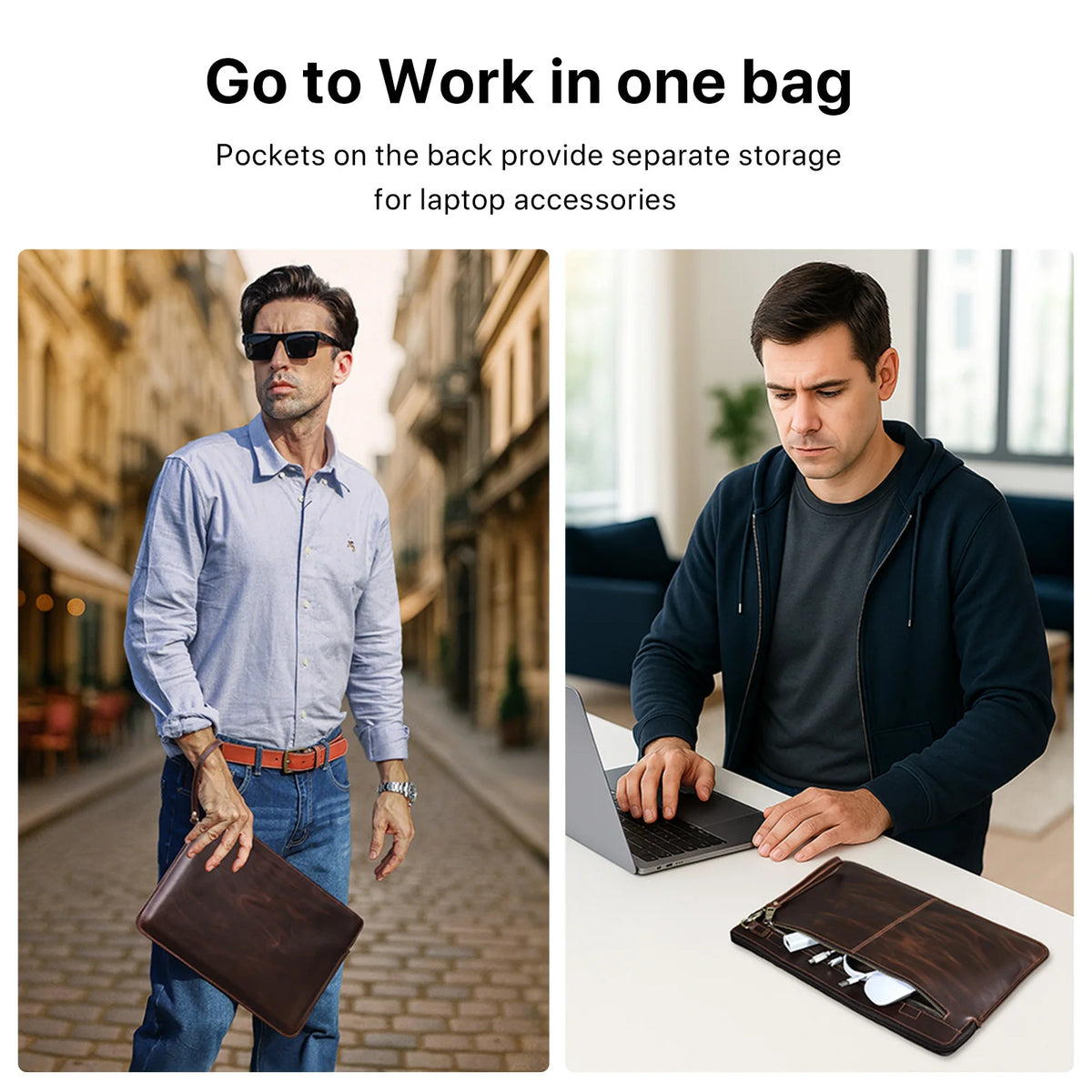 2,2 cm d'épaisseur pour un sac qui reste plat