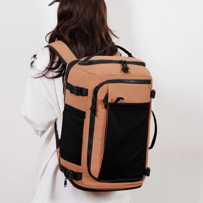 Sac à dos ordinateur de voyage convertible, compartiment chaussures