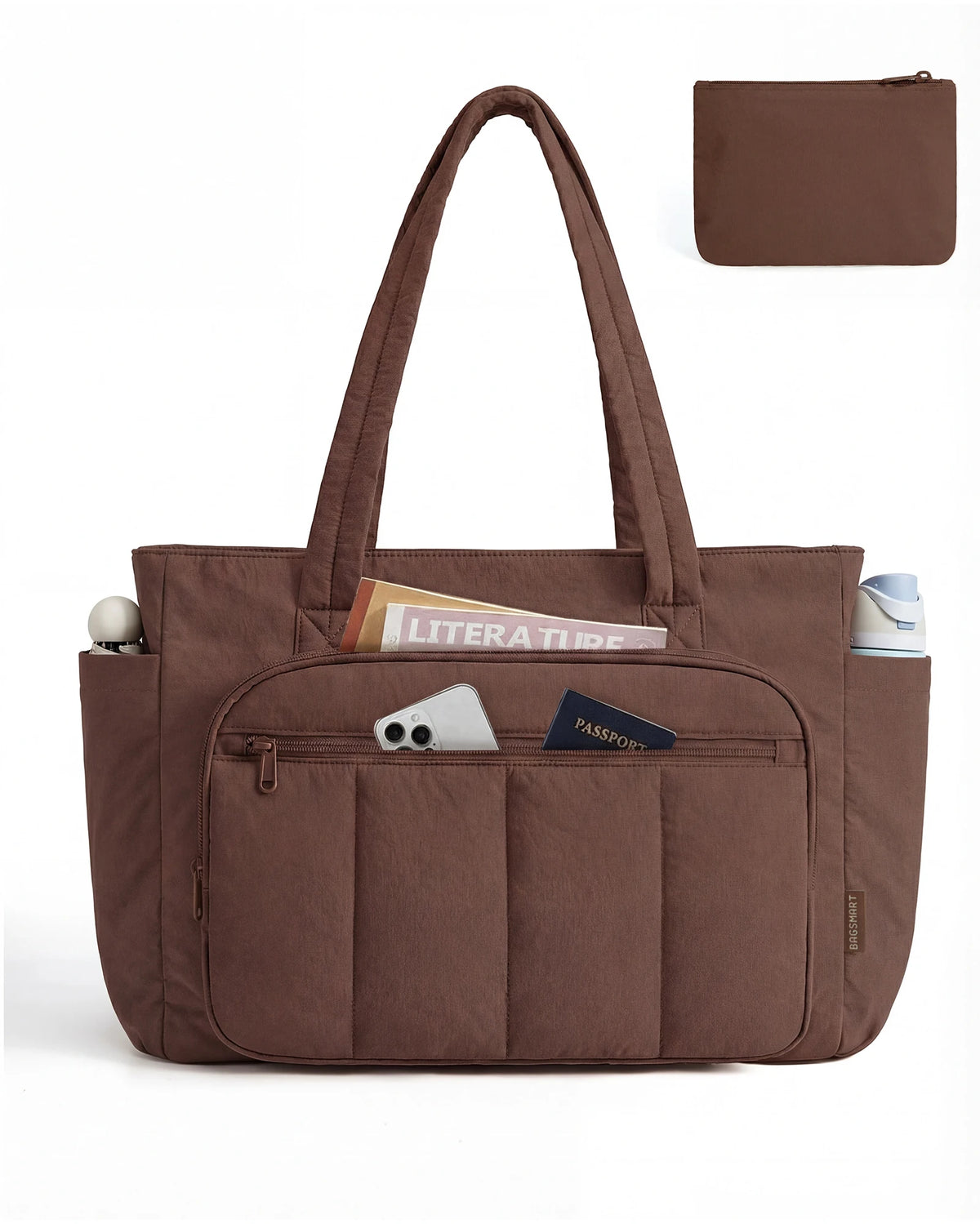 Sac ordinateur matelassé avec sa trousse assortie