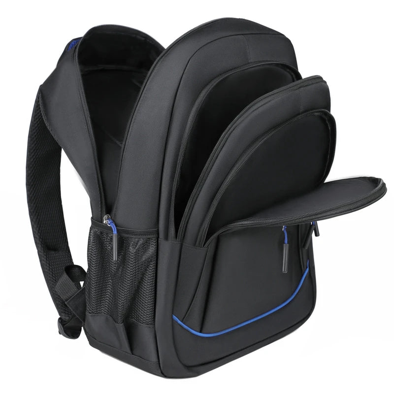 Sac à dos ordinateur 15,6 pouces noir, liseré coloré au choix