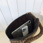 Pochette ordinateur femme léopard à anse, 11 à 15,6 pouces