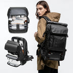 Sac à dos ordinateur homme convertible, compartiment chaussures