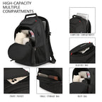 Sac à dos ordinateur 15 pouces grande capacité, port USB, 5 coloris