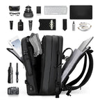 Sac à dos ordinateur USB extensible 23 à 39 L, 17 pouces