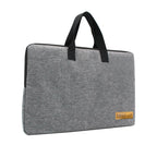 Pochette ordinateur 16 pouces à poignées en nylon gris chiné