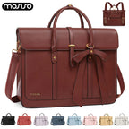 Sac ordinateur femme à nœud, 14 ou 15,6 pouces, douze coloris