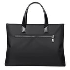 Sacoche ordinateur homme en toile oxford, porte-documents A4