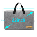 Housse écran portable 22 pouces à poignées, nylon gris 51,5 cm