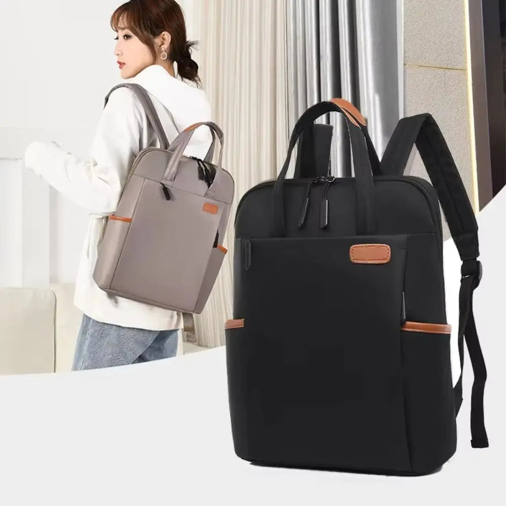 Sac à dos ordinateur 13,3 pouces en nylon, anses façon cabas