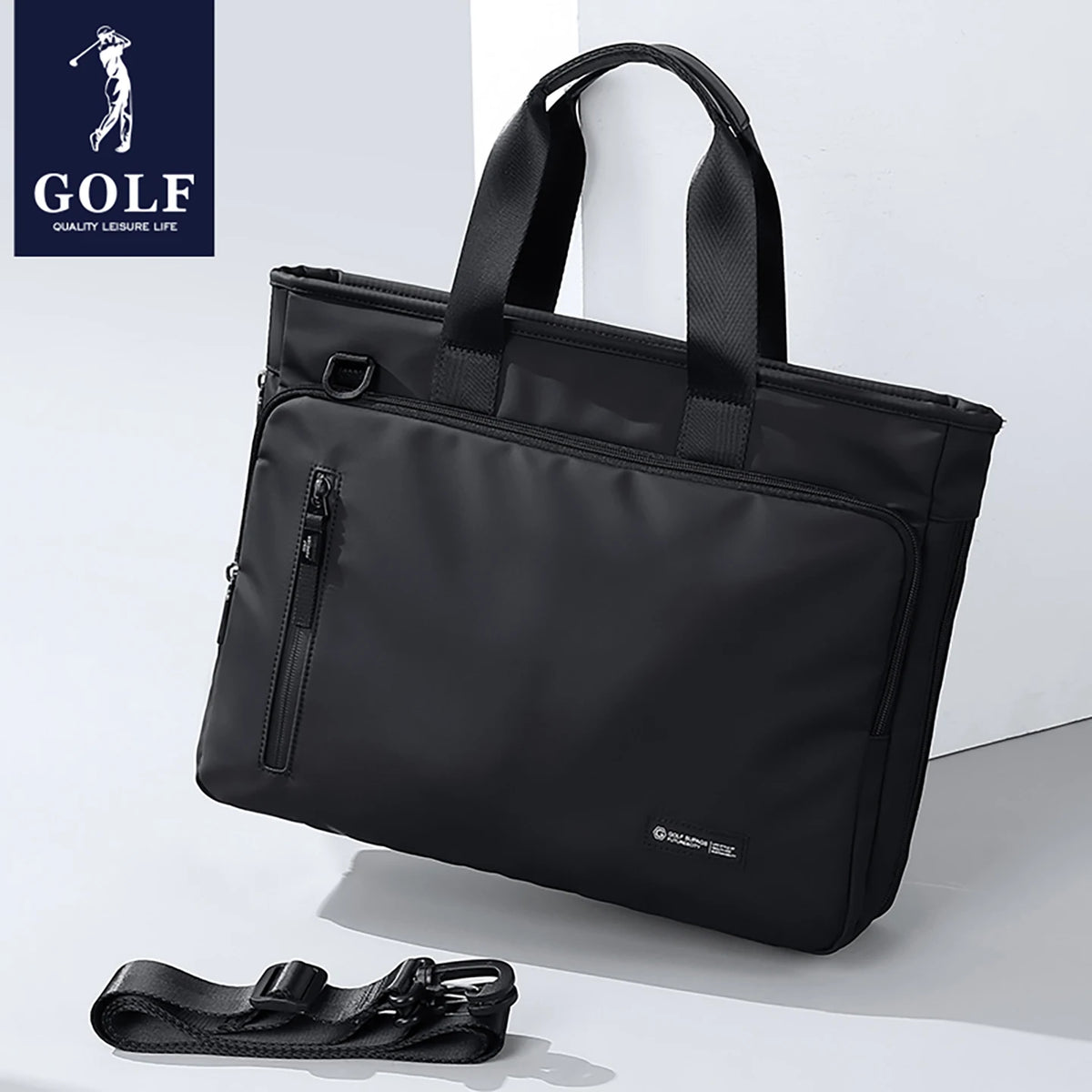Sacoche ordinateur homme 15,6 pouces, oxford et passant trolley