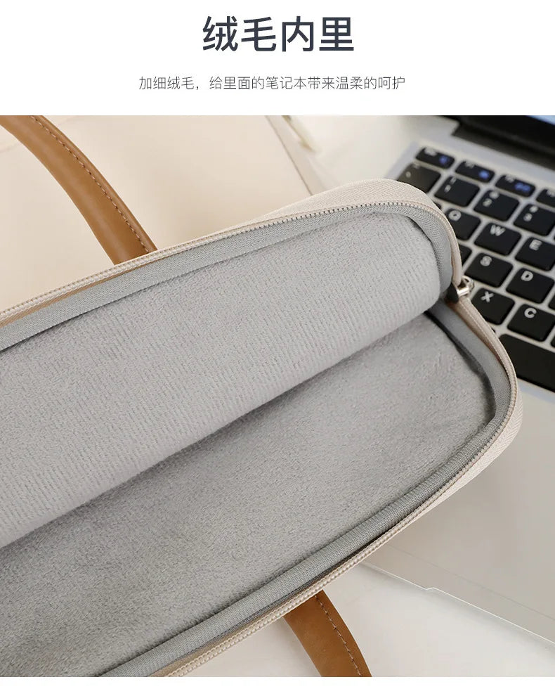 Pochette ordinateur à poignées, poche avant chargeur, 13 à 15 pouces