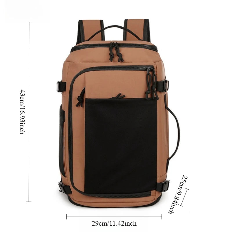 Sac à dos ordinateur de voyage convertible, compartiment chaussures