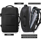 Sac à dos ordinateur homme de voyage, extensible de 22 à 35 litres