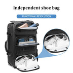 Sac à dos ordinateur homme convertible, compartiment chaussures