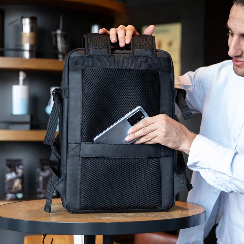 Sac à dos ordinateur homme de voyage, extensible de 22 à 35 litres