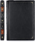 Housse ordinateur originale façon livre ancien, simili cuir zippé