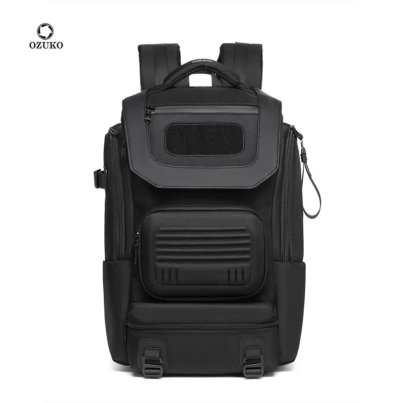 Sac à dos ordinateur 15,6 pouces, poche avant moulée et toile oxford