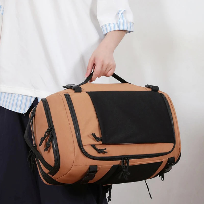 Sac à dos ordinateur de voyage convertible, compartiment chaussures