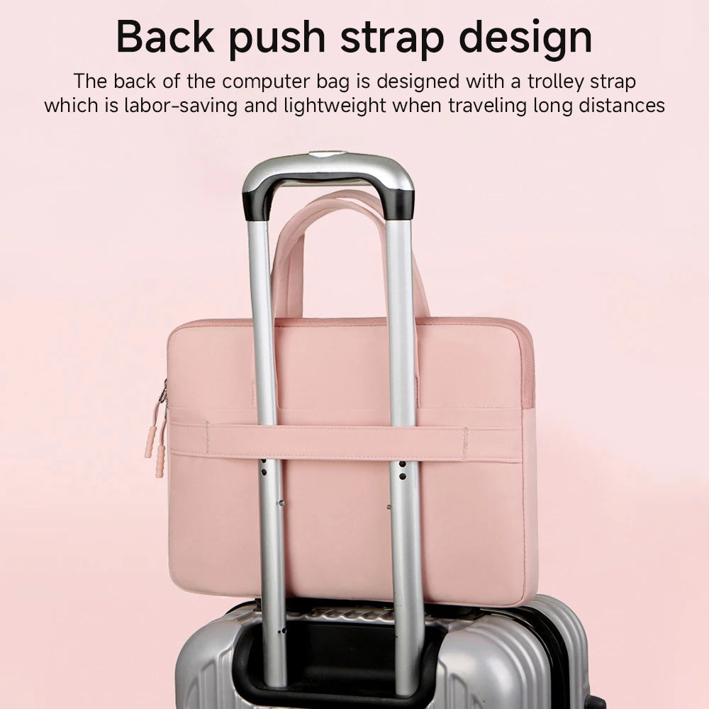 Pochette ordinateur à anses et passant trolley, 13 à 15,6 pouces