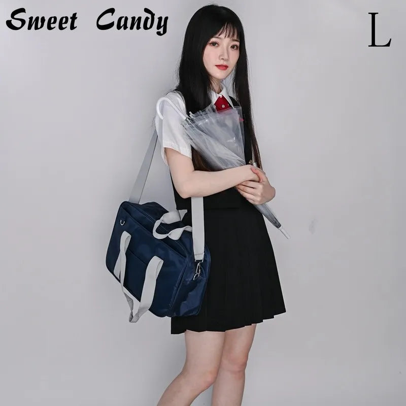 Sac bandoulière ordinateur 15,6 pouces, sac de cours en toile oxford