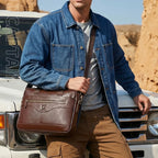 Sacoche ordinateur cuir homme 16 pouces, grainé, noir ou marron