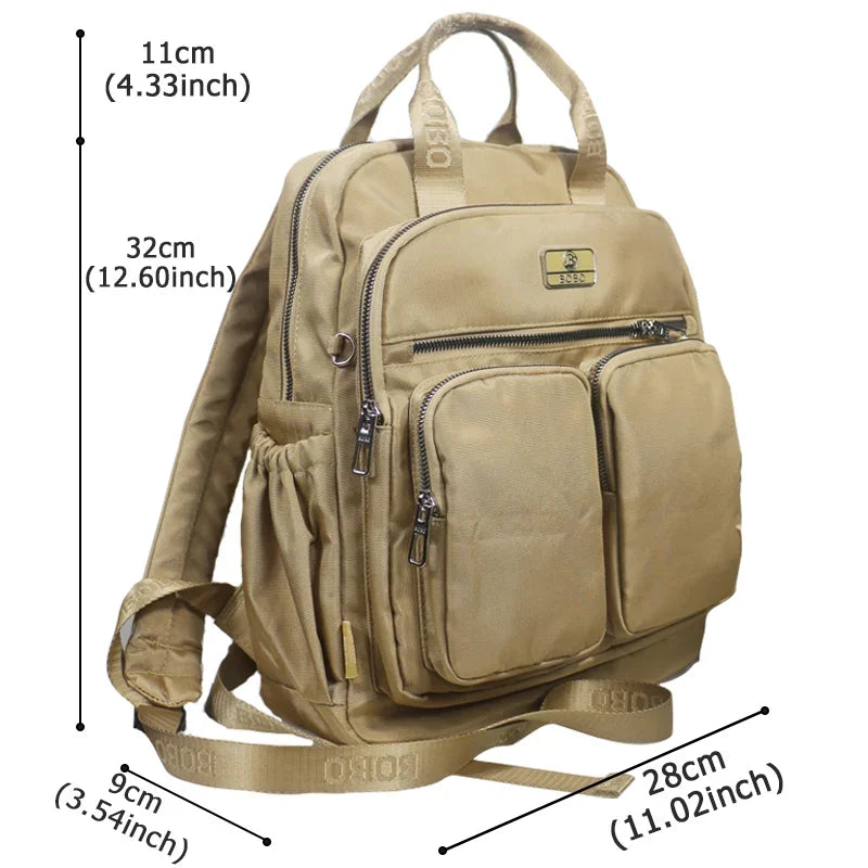 Sac à dos ordinateur 11 pouces compact en nylon, avec bandoulière