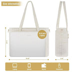 Sac ordinateur femme matelassé 15,6 pouces, poche tablette