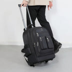 Sac à dos ordinateur à roulettes homme, roues silencieuses