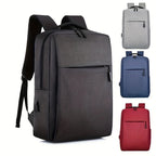 Sac à dos ordinateur 15,6 pouces en toile chinée, rouge, bleu ou gris