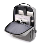 Sac à dos ordinateur USB 15 pouces, ligne slim à deux poches zippées
