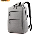 Sac à dos ordinateur USB 15 pouces, ligne slim à deux poches zippées