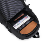 Sac à dos ordinateur homme, poche haute en coque effet carbone
