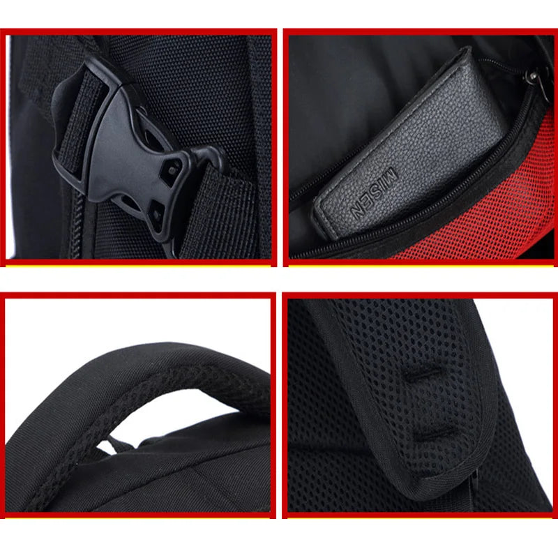 Sac à dos ordinateur 15,6 pouces avec ou sans port USB, dos aéré