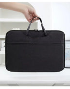 Pochette ordinateur nylon à anses, ouverture à plat, 12 à 15,6 pouces
