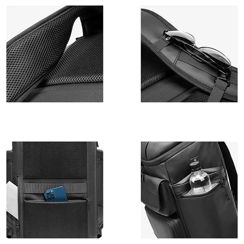Sac à dos ordinateur homme 50 L avec compartiment à chaussures