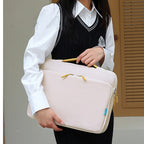 Pochette ordinateur à compartiment accessoires, déperlante
