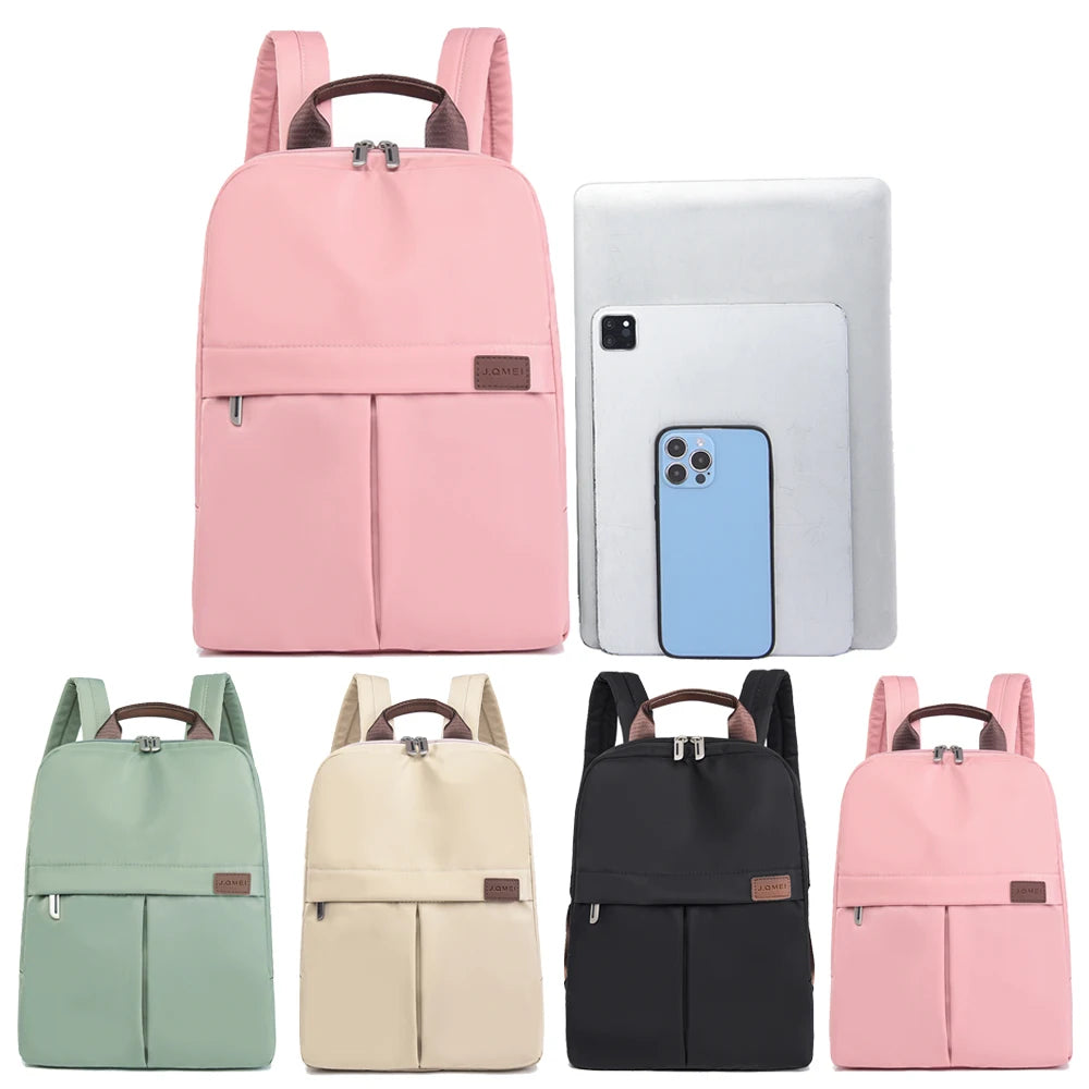 Sac à dos ordinateur compact en nylon déperlant, 14 ou 15,6 pouces