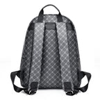 Sac à dos ordinateur 13 pouces en simili cuir à motif gris