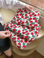 Pochette ordinateur femme matelassée imprimé tomates, 11 à 16 pouces