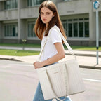 Sac ordinateur femme matelassé 15,6 pouces, poche tablette