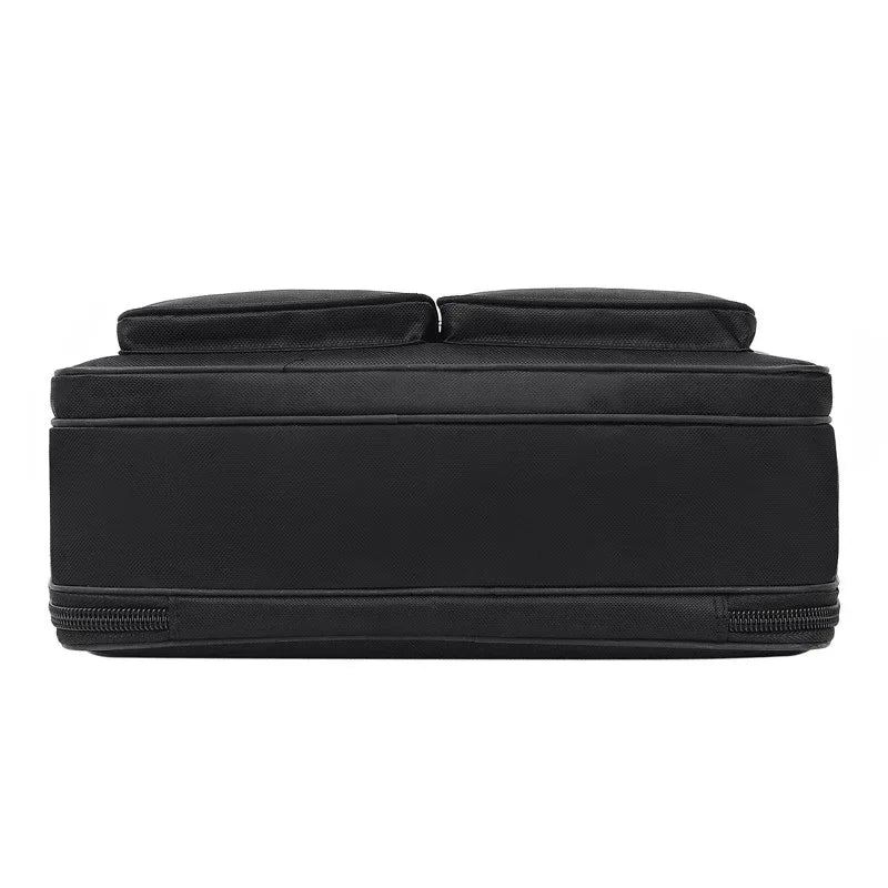 Sacoche ordinateur 15,6 pouces en nylon, double poche avant