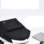 Sac à dos ordinateur en toile de nylon minimaliste, option port USB