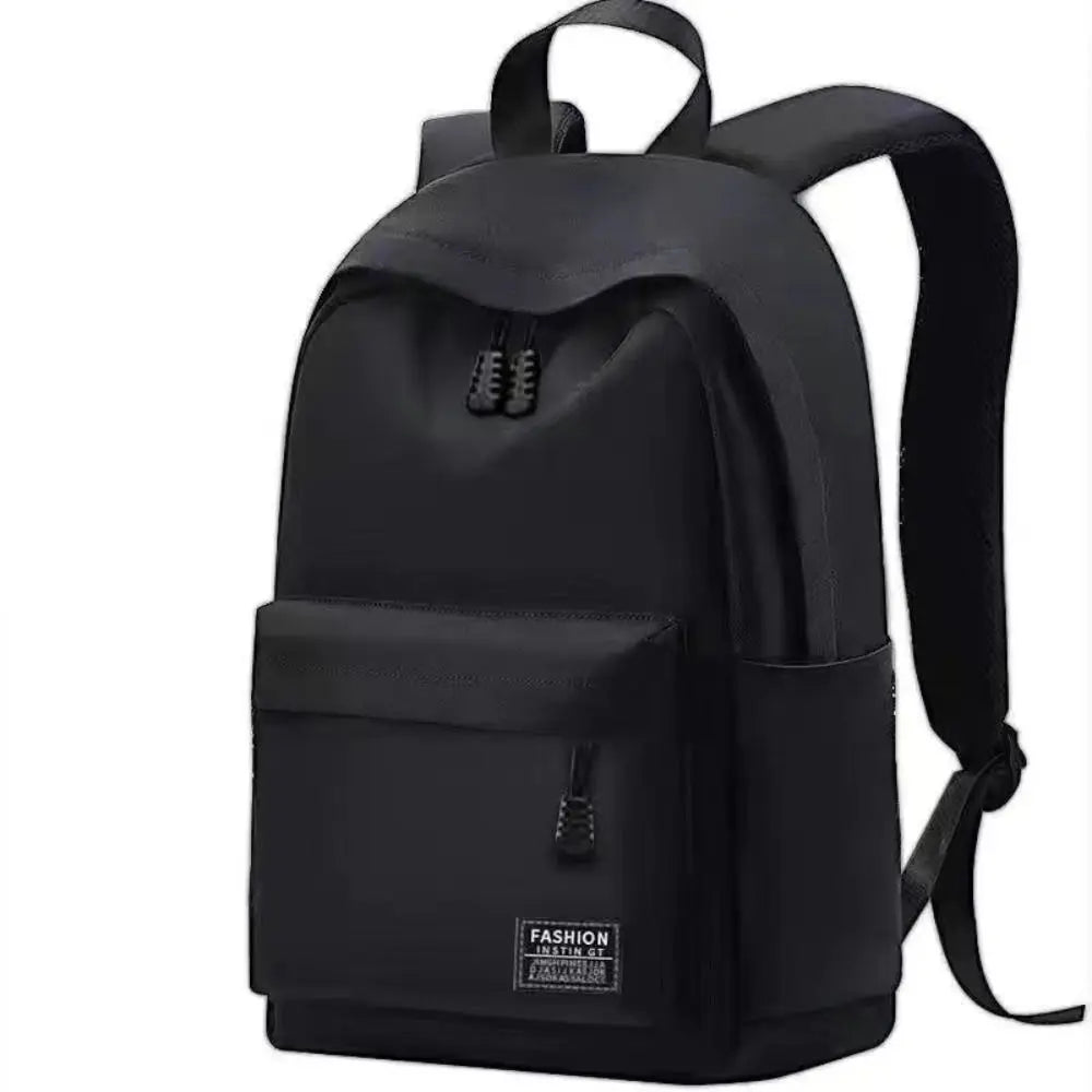 Sac à dos ordinateur en toile de nylon minimaliste, option port USB