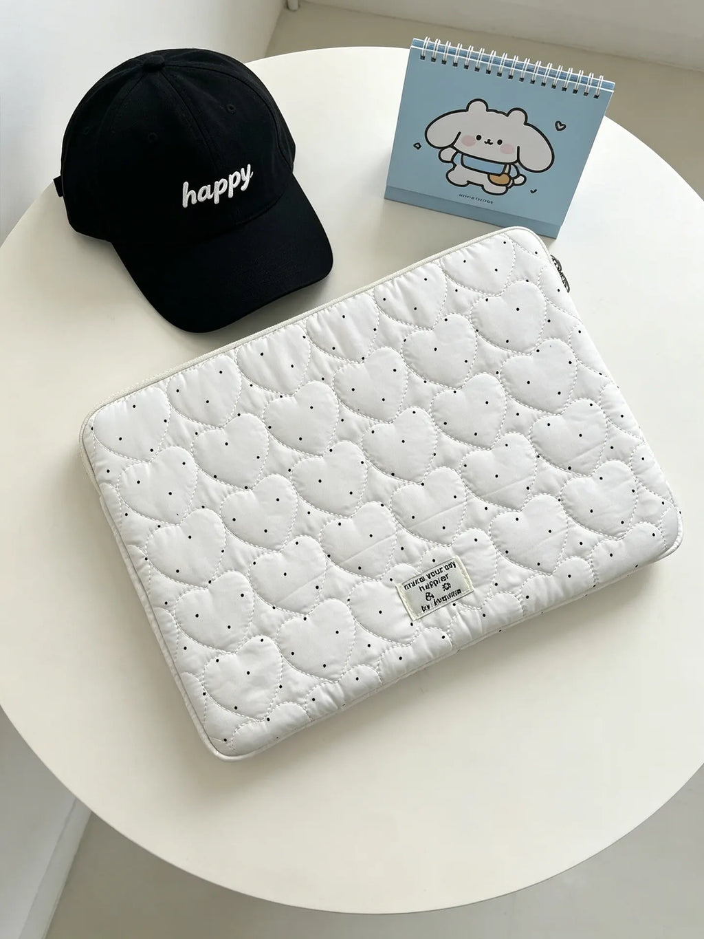 Pochette ordinateur femme matelassée à motifs, 11 à 16 pouces
