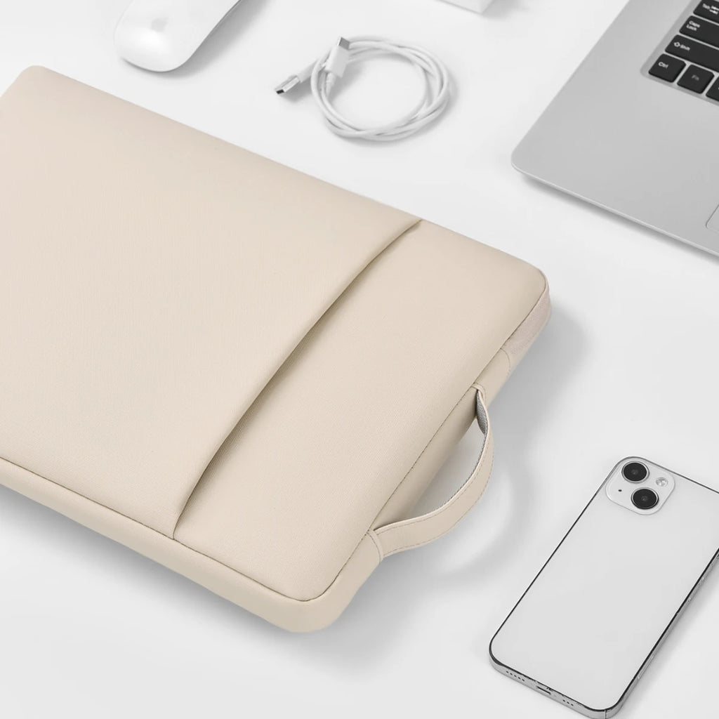 Pochette ordinateur à poche avant en nylon, poignée, 13 à 15 pouces